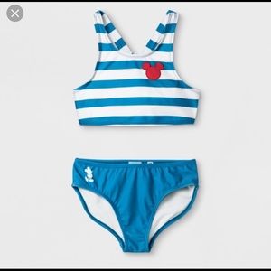 Disney Junkfood two piece bathing suit kids large